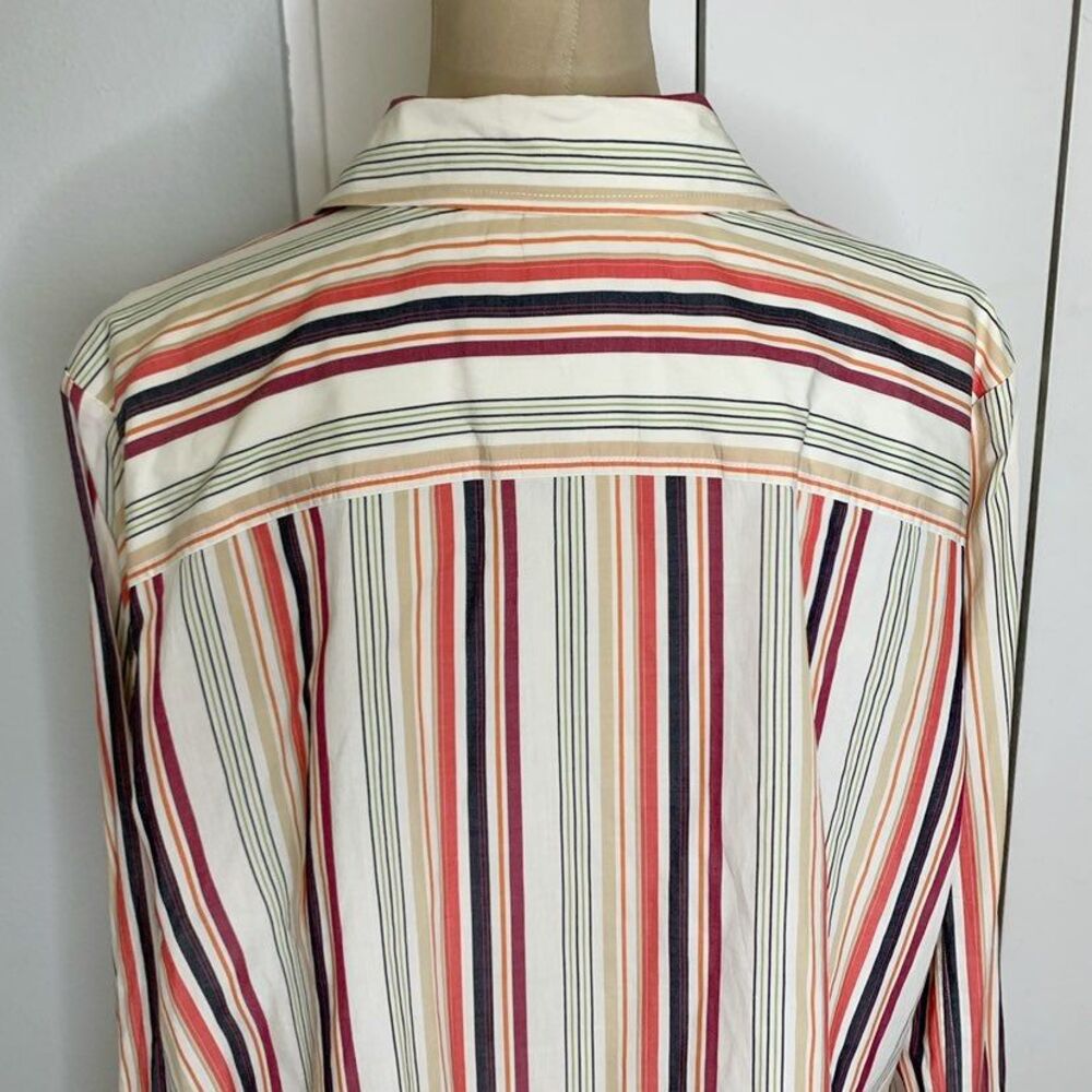 Tommy Hilfiger Women’s Striped Shirt Size 22 Long SLeeve - Picture 5 of 12